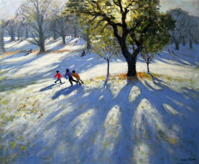 Markeaton Park, Early Snow by Andrew Macara